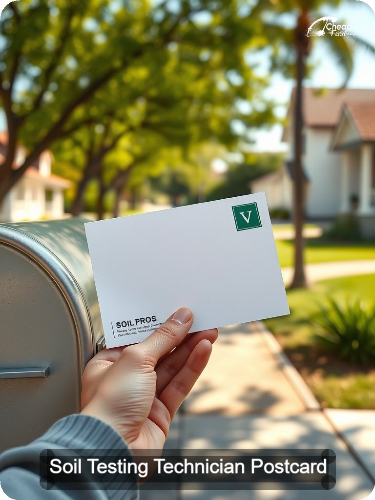 Soil Testing Technician Postcard Sample 03 · 5" x 7" design sample