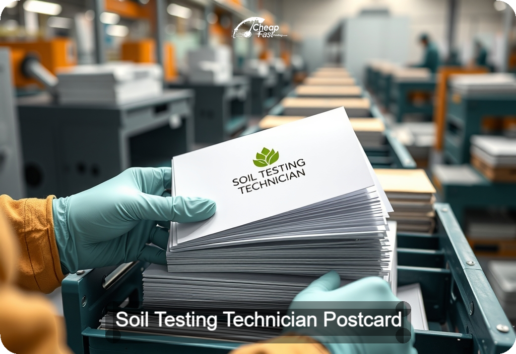 Soil Testing Technician Postcard Sample 05 · 6" x 11" design sample