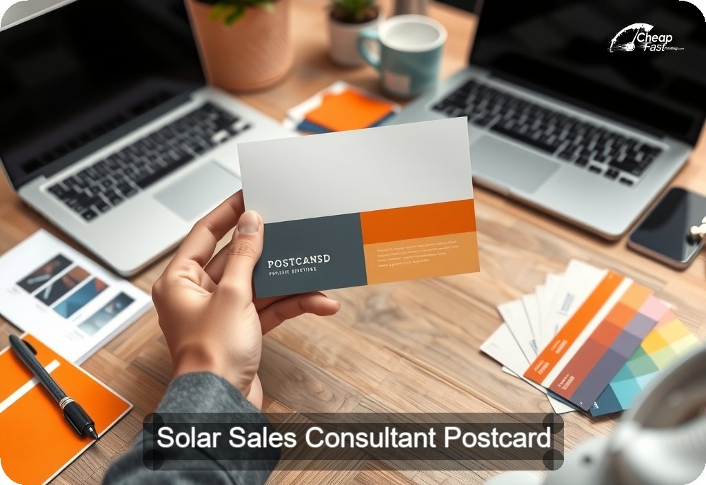 Solar Sales Consultant Postcard Sample 06 · 4" x 6" design sample