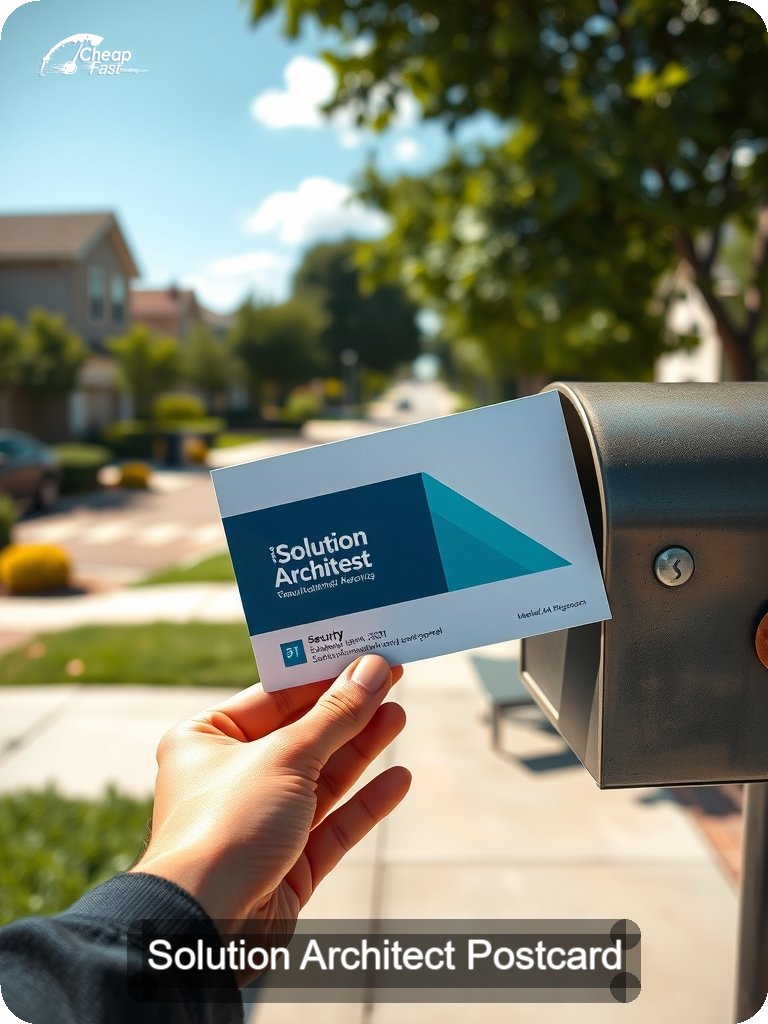 Solution Architect Postcard Sample 05 · 5" x 7" design sample