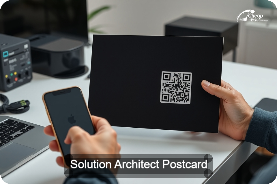 Solution Architect Postcard Sample 06 · 6" x 9" design sample