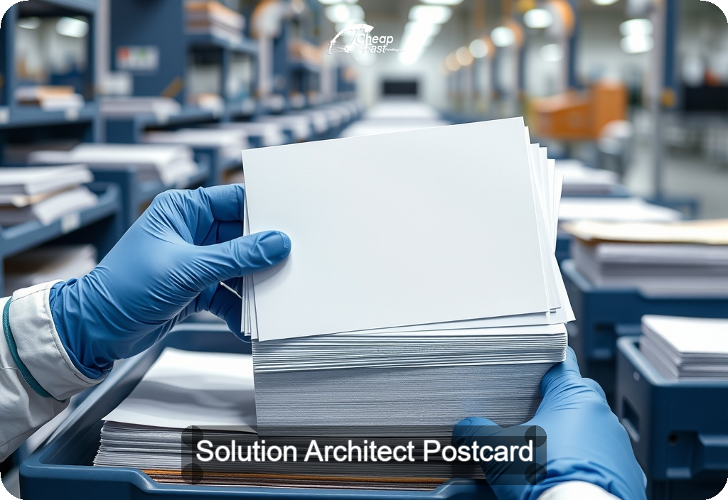 Solution Architect Postcard Sample 07 · 6" x 11" design sample