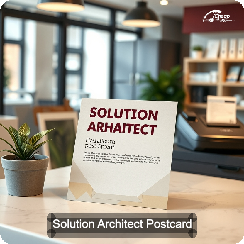 Solution Architect Postcard Sample 08 · 5" x 5" design sample