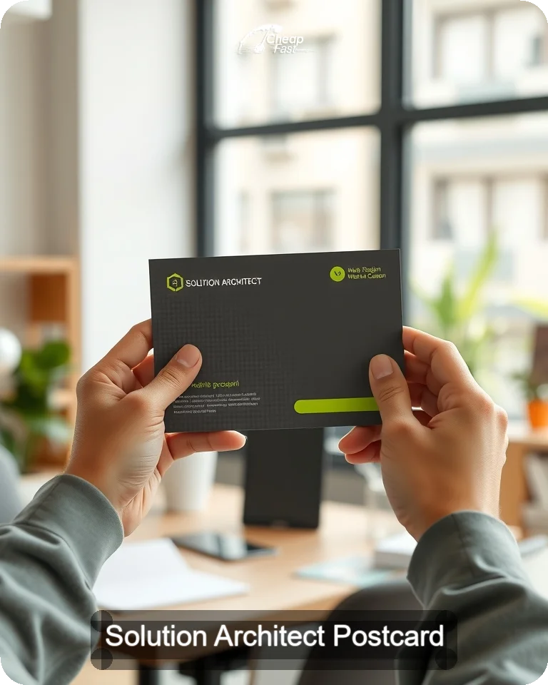 Solution Architect Postcard Sample 09 · 4.25" x 5.5" design sample