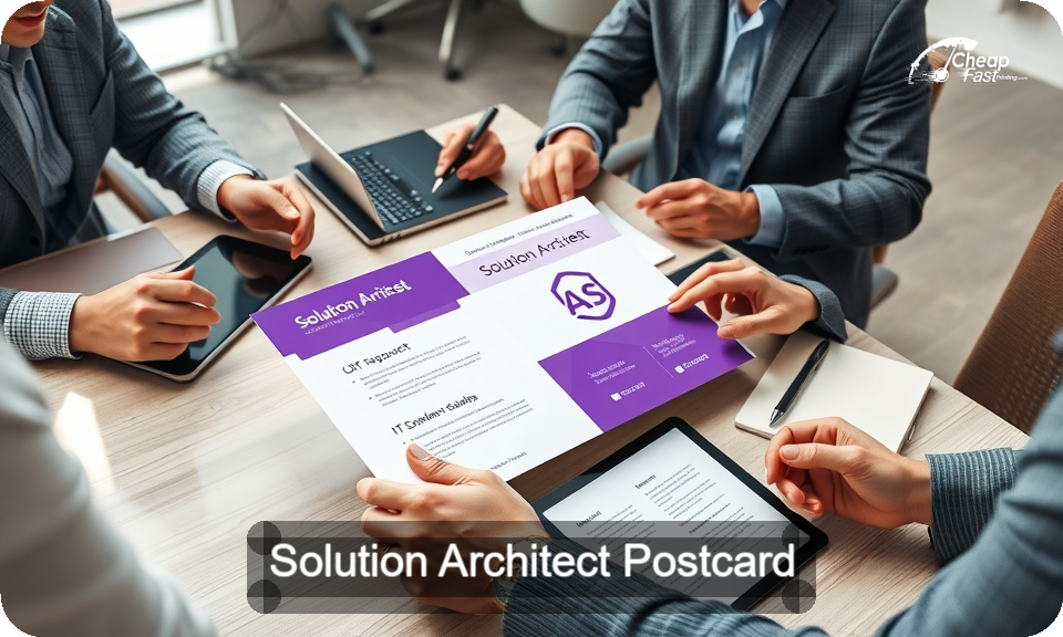 Solution Architect Postcard Sample 10 · 4" x 9" design sample