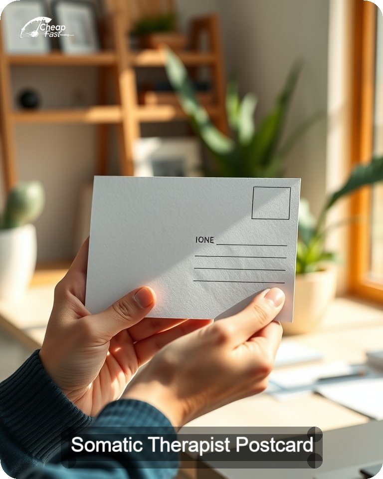 Somatic Therapist Postcard Sample 04 · 4.25" x 5.5" design sample