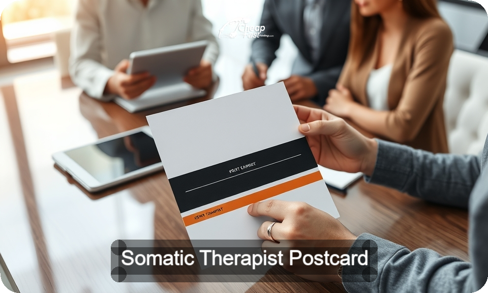 Somatic Therapist Postcard Sample 05 · 4" x 9" design sample