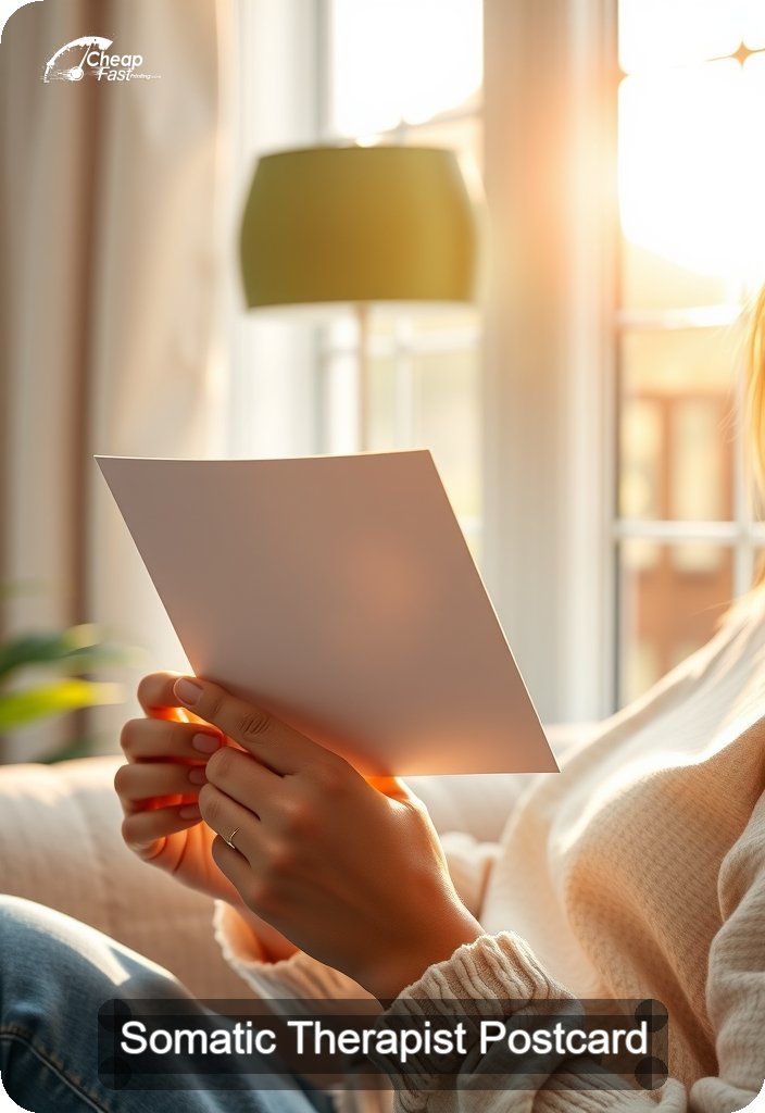 Somatic Therapist Postcard Sample 06 · 4.5" x 6.5" design sample