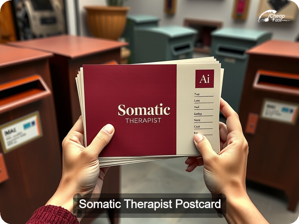 Somatic Therapist Postcard Sample 07 · 6.5" x 9" design sample