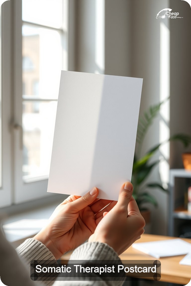 Somatic Therapist Postcard Sample 08 · 4.5" x 11" design sample