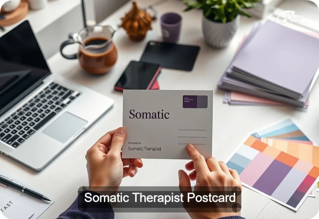 Somatic Therapist Postcard Sample 09 · 4" x 6" design sample