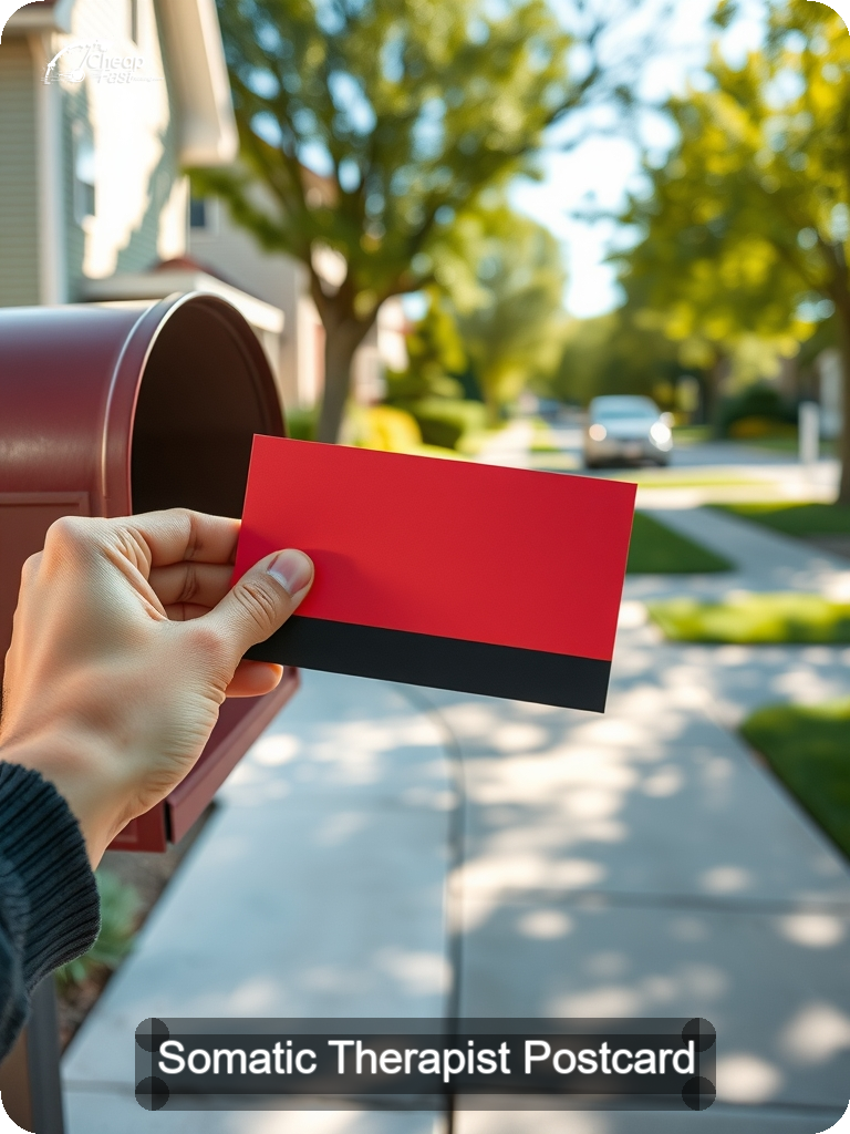 Somatic Therapist Postcard Sample 10 · 5" x 7" design sample