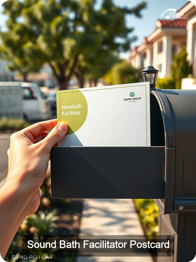 Sound Bath Facilitator Postcard Sample 01 · 5" x 7" design sample