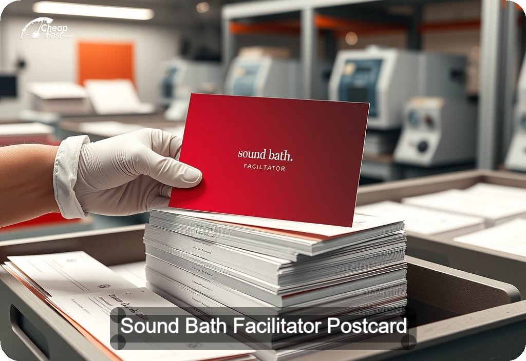 Sound Bath Facilitator Postcard Sample 03 · 6" x 11" design sample