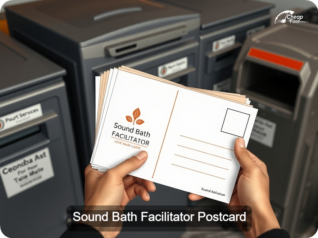 Sound Bath Facilitator Postcard Sample 08 · 6.5" x 9" design sample