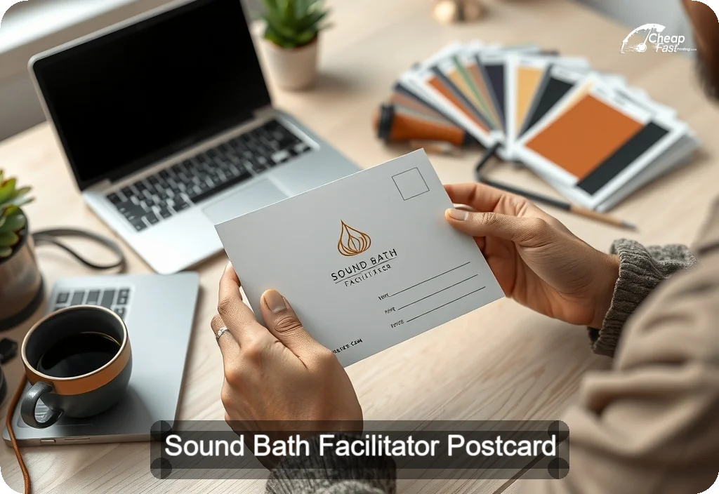 Sound Bath Facilitator Postcard Sample 10 · 4" x 6" design sample