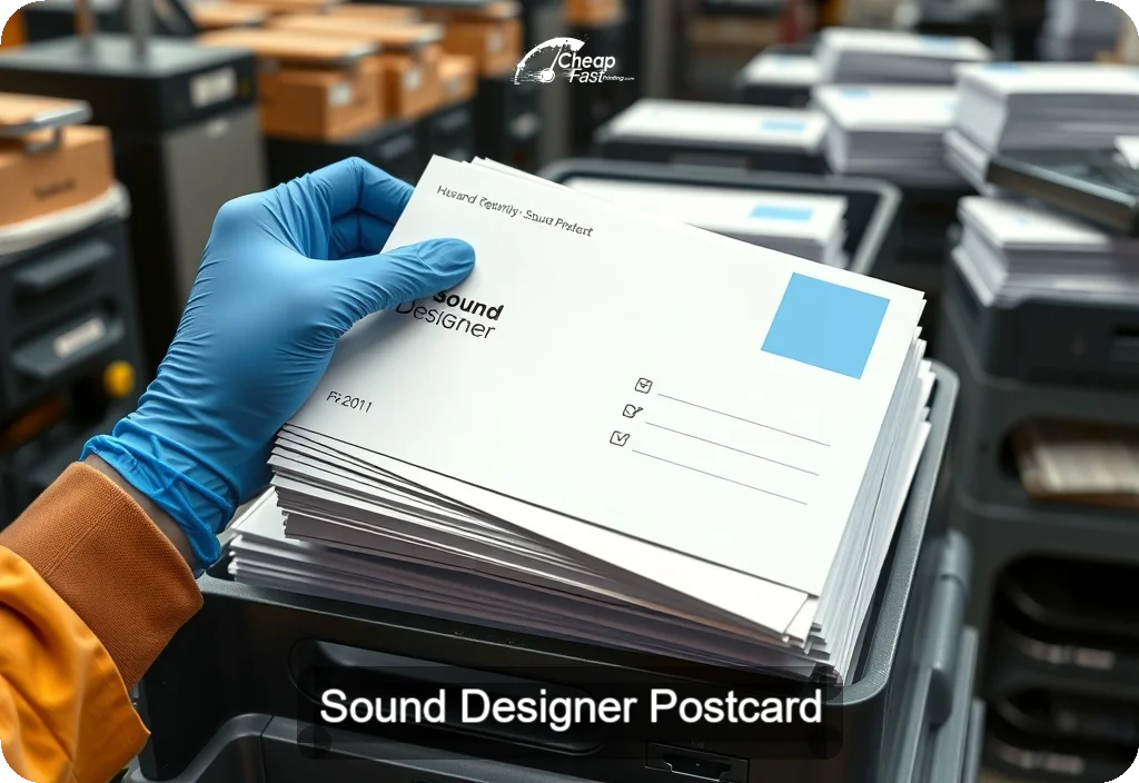 Sound Designer Postcard Sample 06 · 6" x 11" design sample