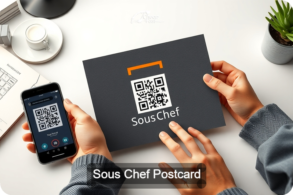 Sous Chef Postcard Sample 10 · 6" x 9" design sample