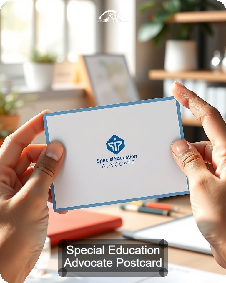 Special Education Advocate Postcard Sample 05 · 4.25" x 5.5" design sample