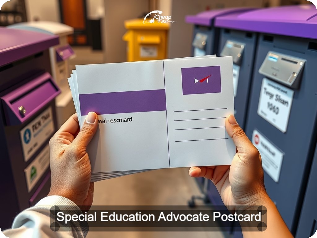 Special Education Advocate Postcard Sample 08 · 6.5" x 9" design sample
