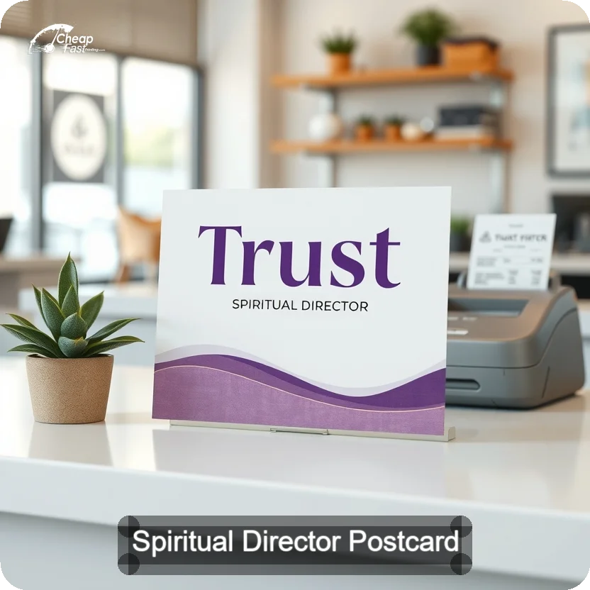 Spiritual Director Postcard Sample 01 · 5" x 5" design sample