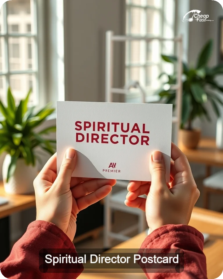 Spiritual Director Postcard Sample 02 · 4.25" x 5.5" design sample