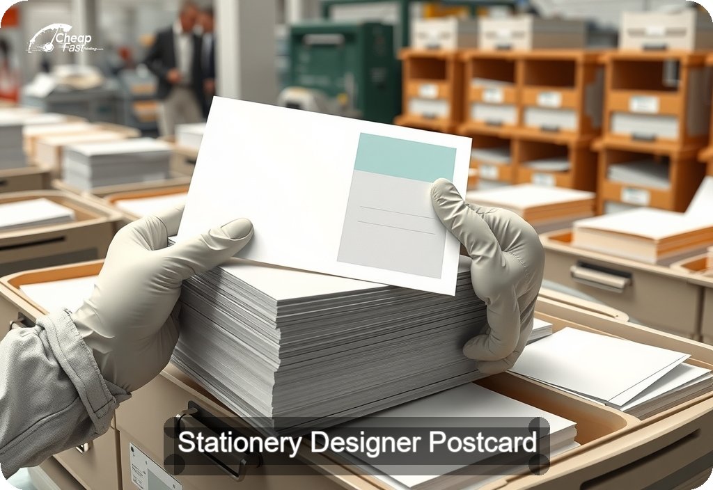 Stationery Designer Postcard Sample 06 · 6" x 11" design sample