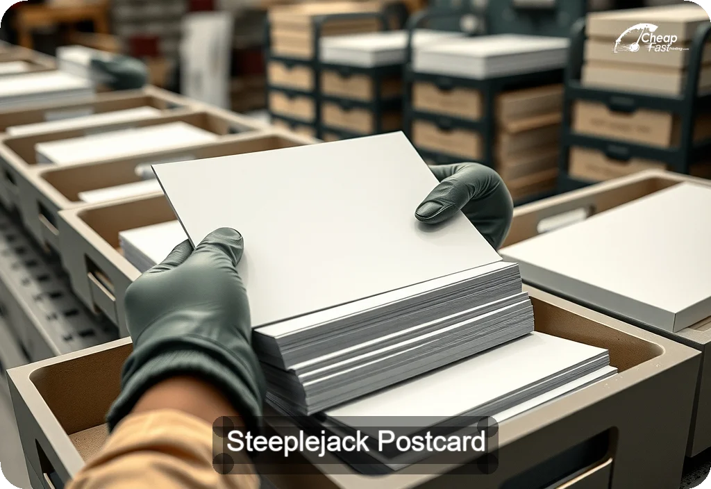 Steeplejack Postcard Sample 01 · 6" x 11" design sample