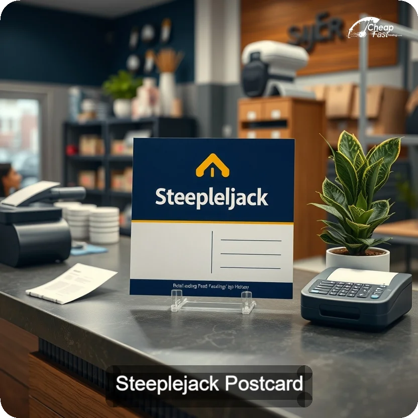 Steeplejack Postcard Sample 02 · 5" x 5" design sample