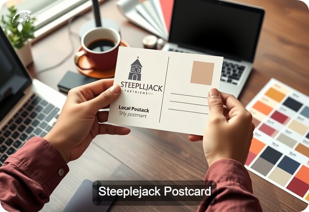 Steeplejack Postcard Sample 08 · 4" x 6" design sample