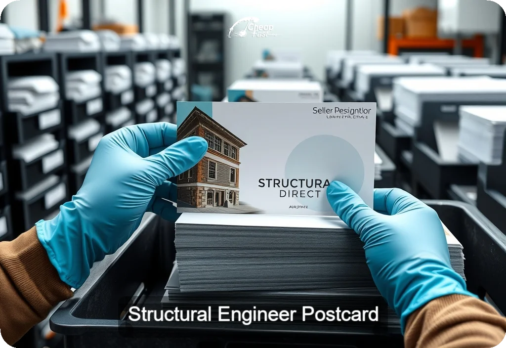 Structural Engineer Postcard Sample 05 · 6" x 11" design sample