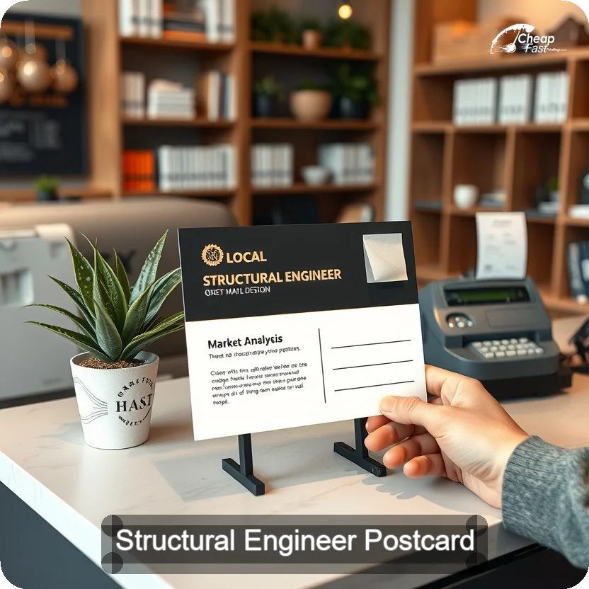 Structural Engineer Postcard Sample 06 · 5" x 5" design sample