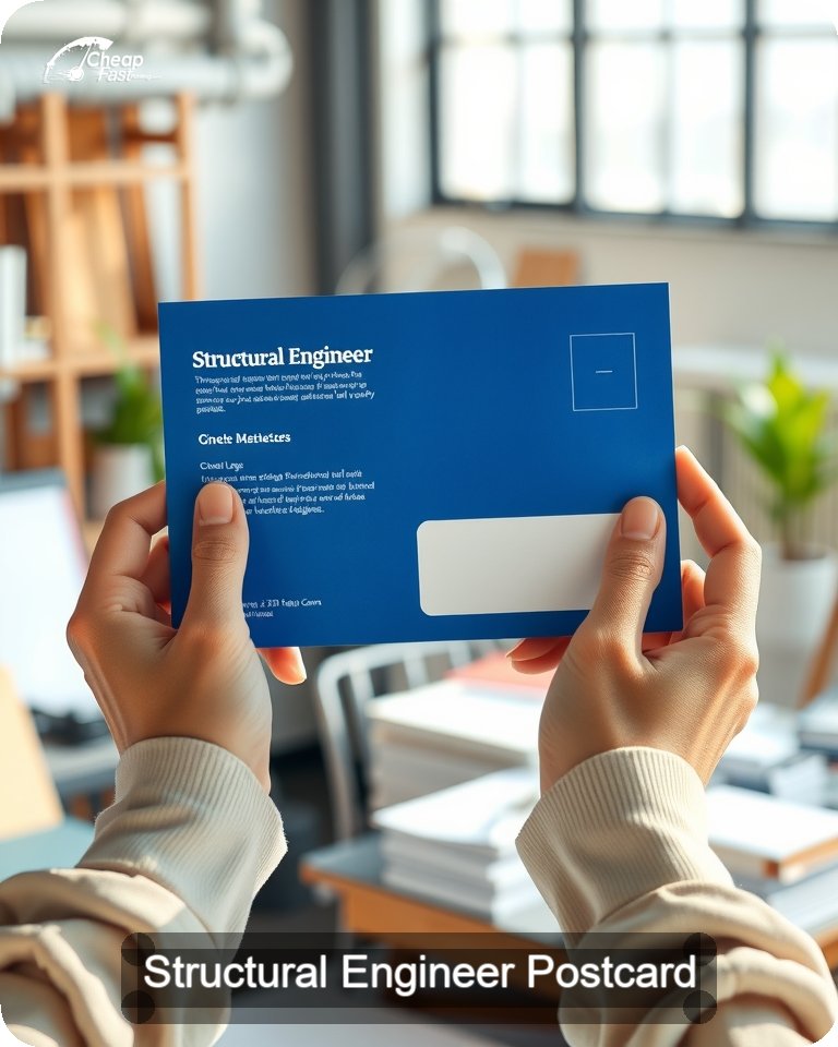 Structural Engineer Postcard Sample 07 · 4.25" x 5.5" design sample