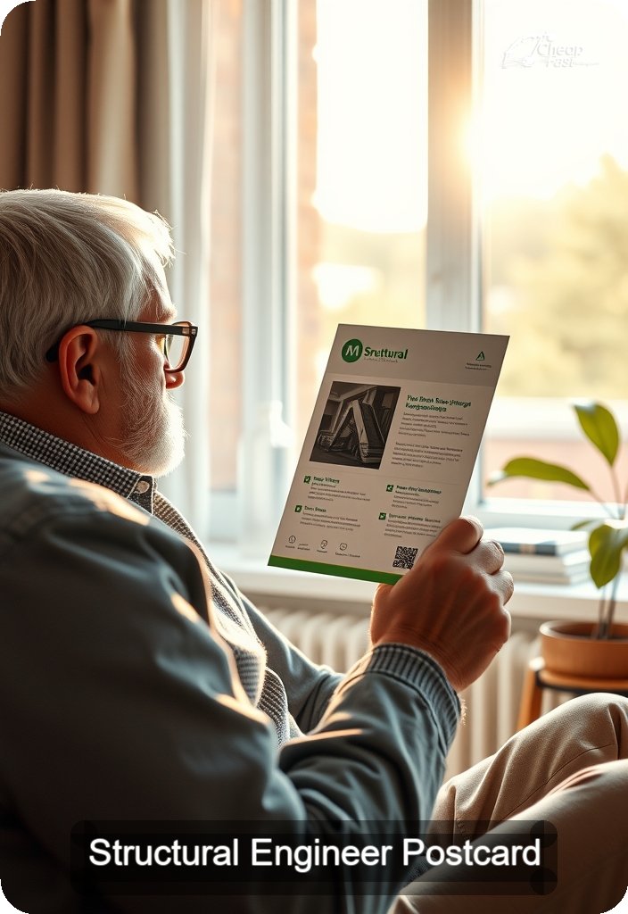 Structural Engineer Postcard Sample 09 · 4.5" x 6.5" design sample