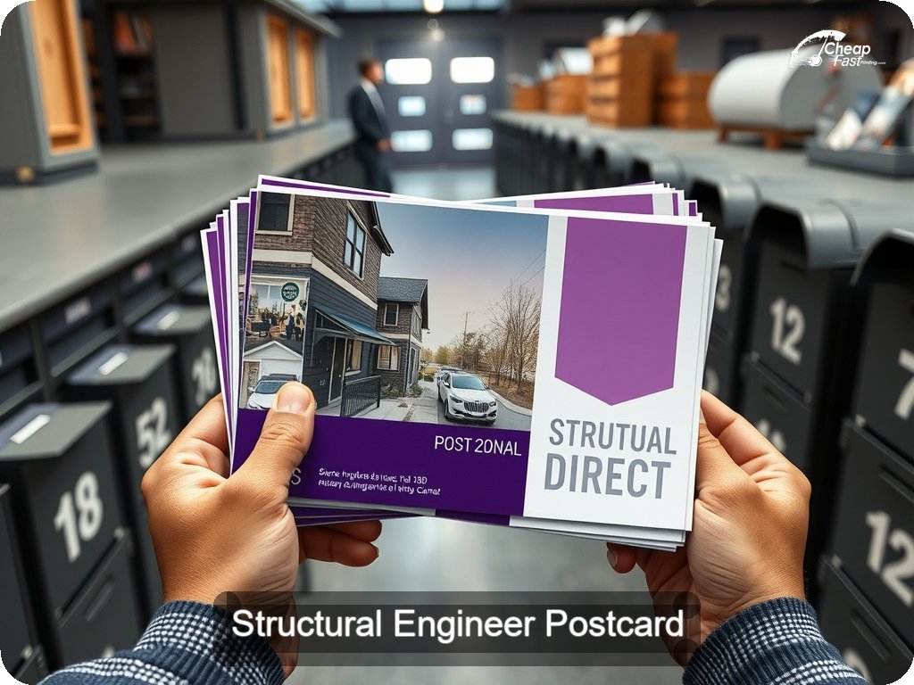 Structural Engineer Postcard Sample 10 · 6.5" x 9" design sample
