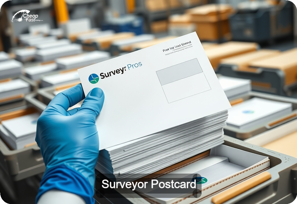 Surveyor Postcard Sample 01 · 6" x 11" design sample