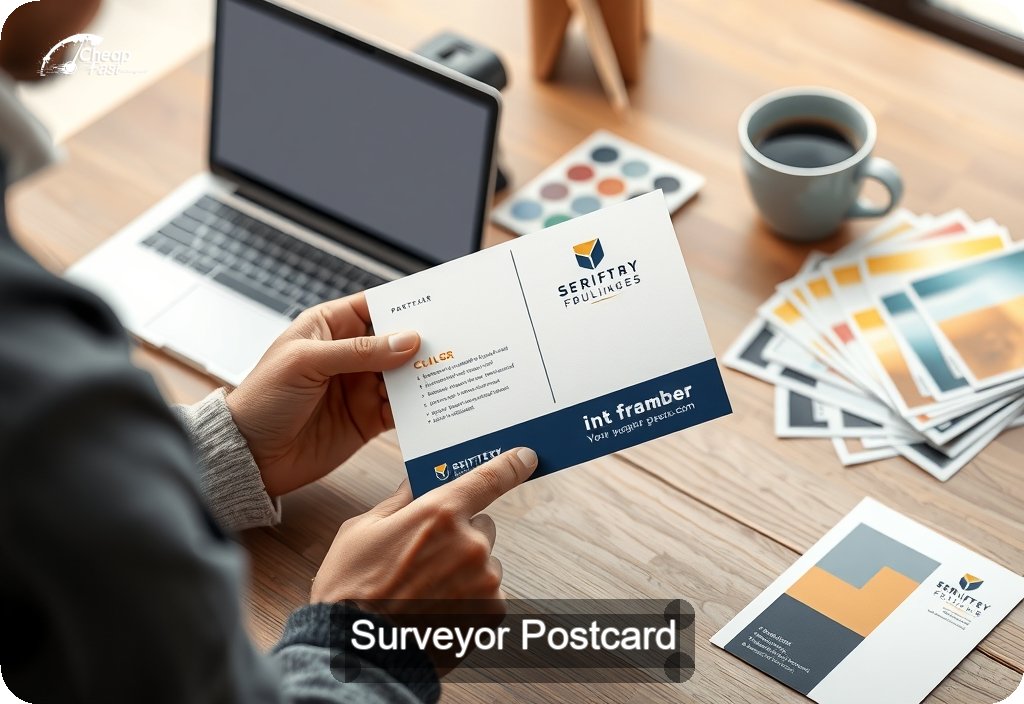 Surveyor Postcard Sample 08 · 4" x 6" design sample