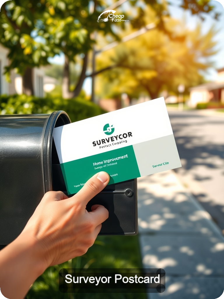 Surveyor Postcard Sample 09 · 5" x 7" design sample