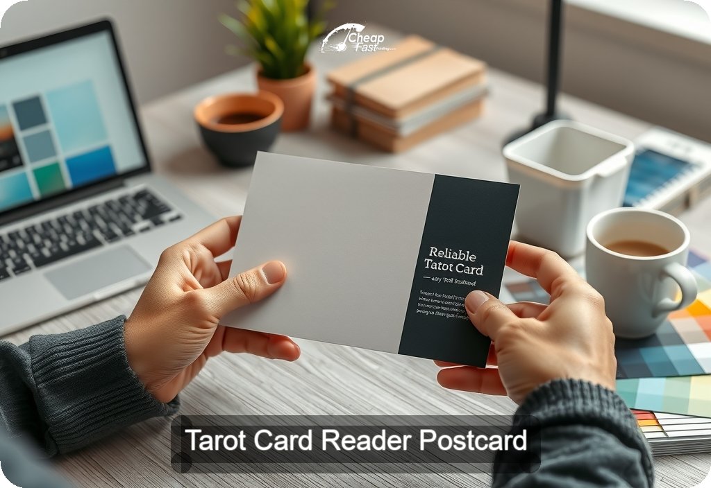 Tarot Card Reader Postcard Sample 04 · 4" x 6" design sample