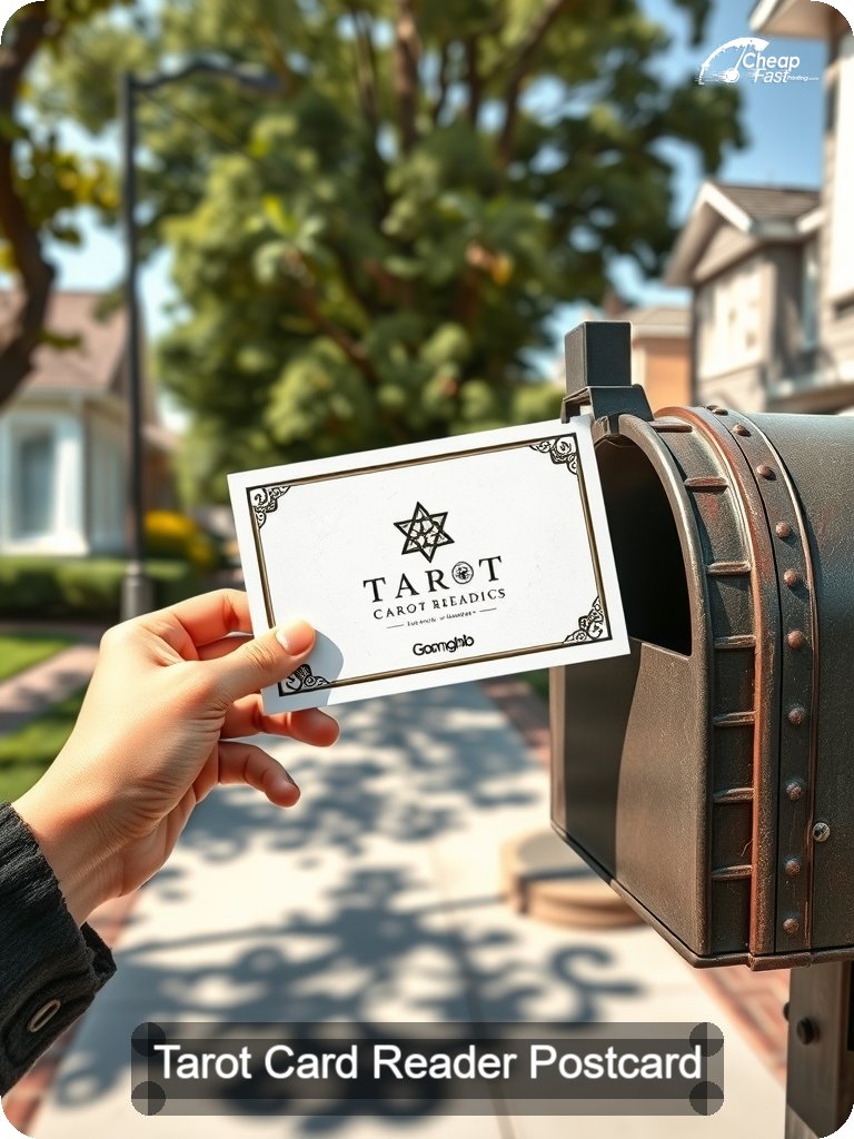 Tarot Card Reader Postcard Sample 05 · 5" x 7" design sample