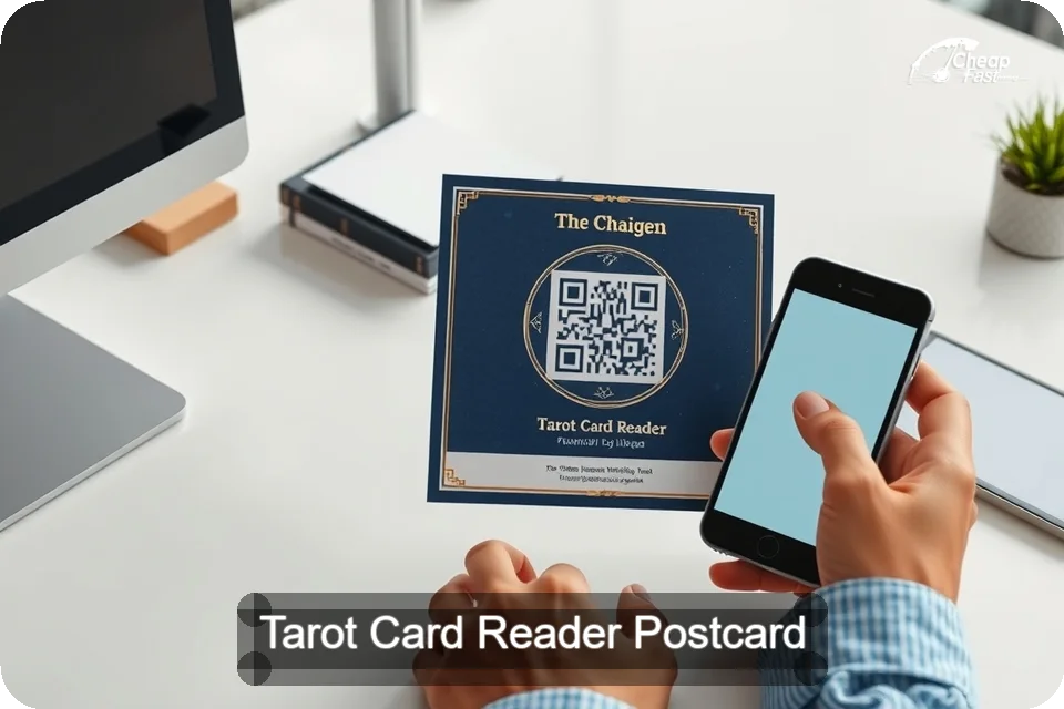 Tarot Card Reader Postcard Sample 06 · 6" x 9" design sample