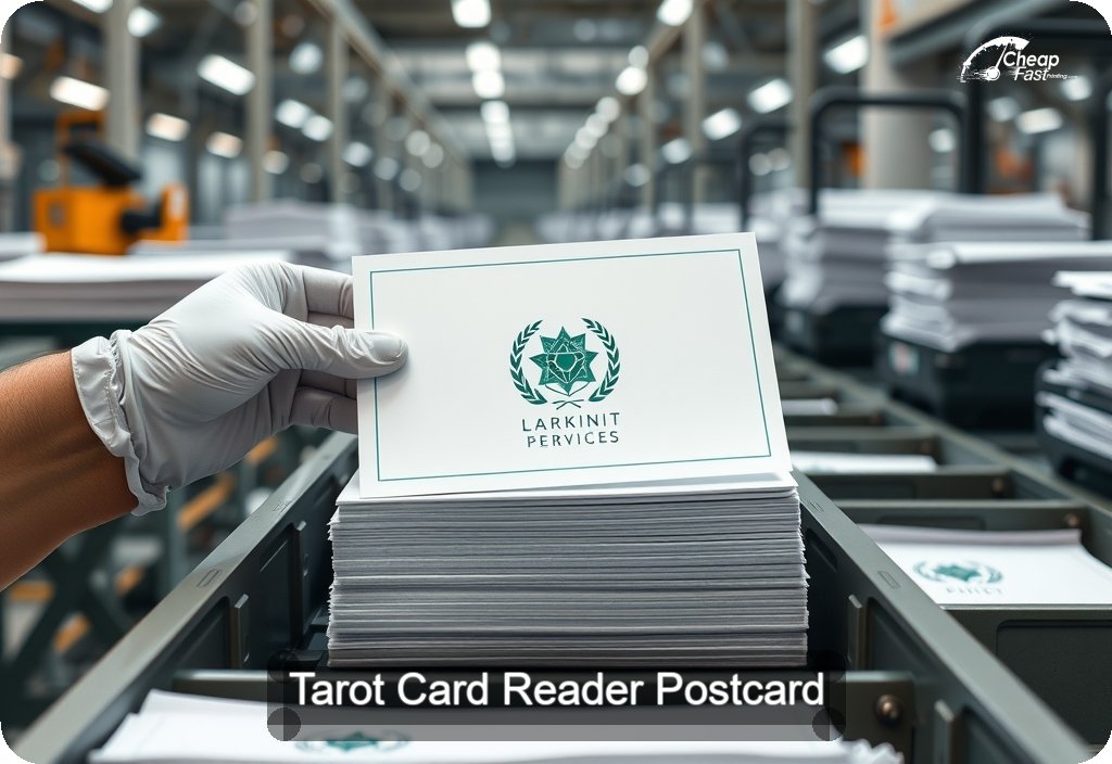 Tarot Card Reader Postcard Sample 07 · 6" x 11" design sample
