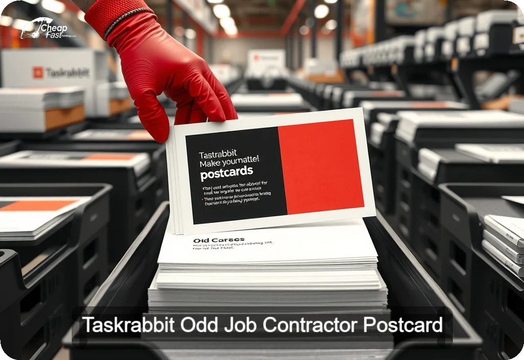 Taskrabbit Odd Job Contractor Postcard Sample 02 · 6" x 11" design sample