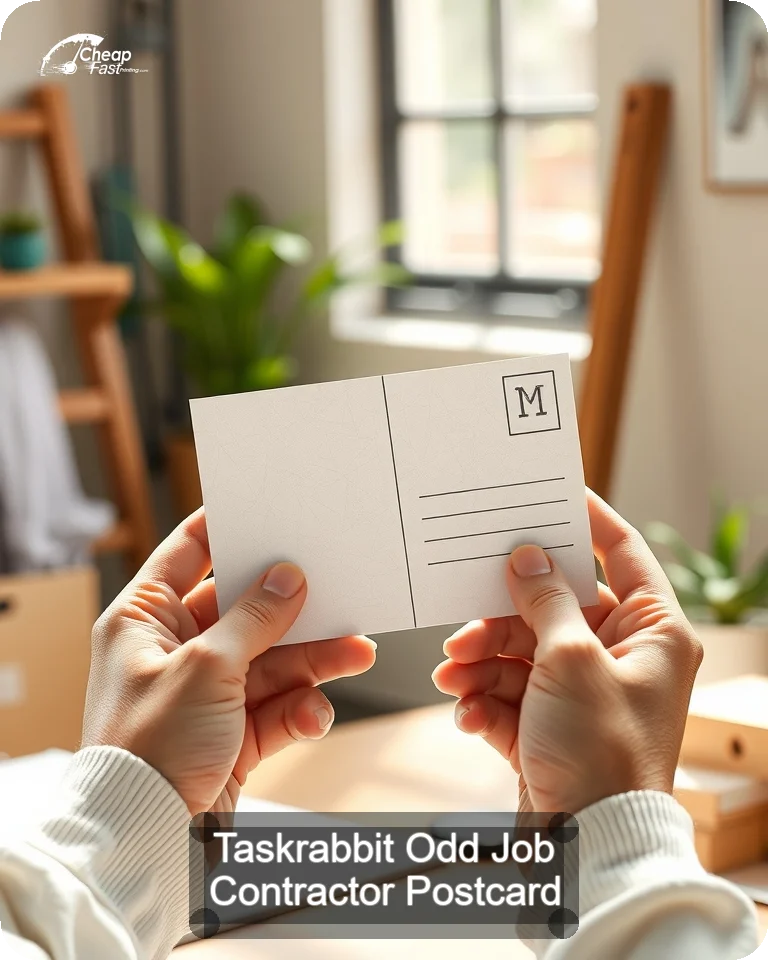 Taskrabbit Odd Job Contractor Postcard Sample 04 · 4.25" x 5.5" design sample