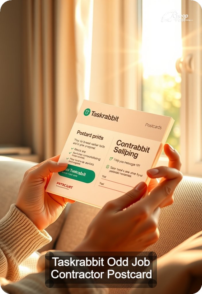 Taskrabbit Odd Job Contractor Postcard Sample 06 · 4.5" x 6.5" design sample