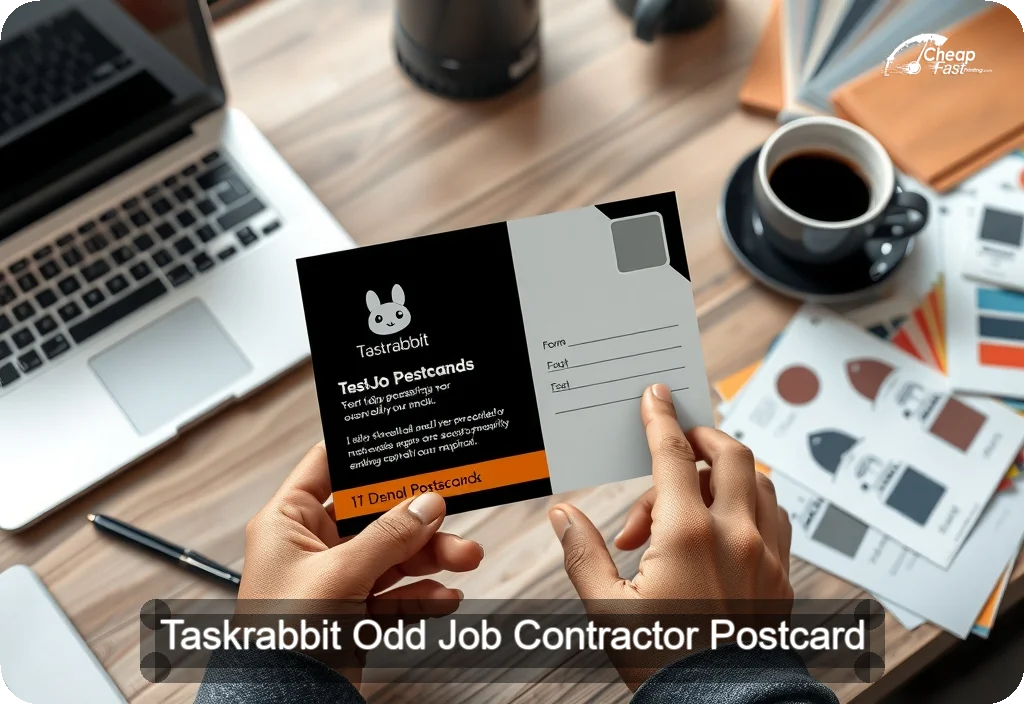 Taskrabbit Odd Job Contractor Postcard Sample 09 · 4" x 6" design sample