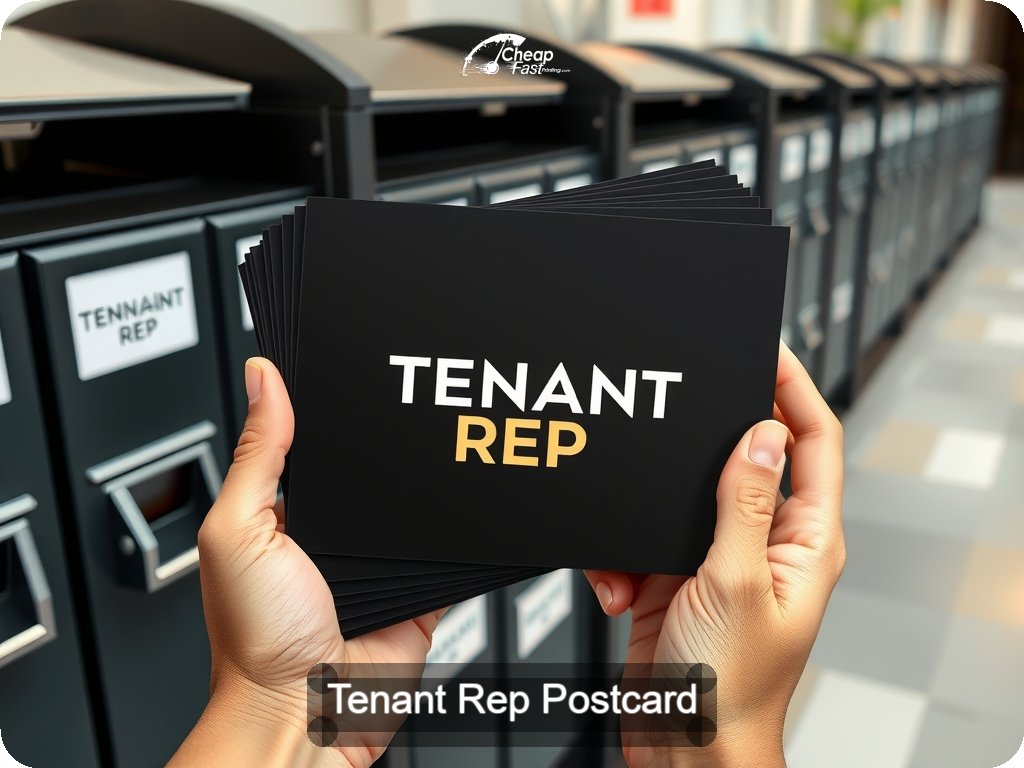 Tenant Rep Postcard Sample 08 · 6.5" x 9" design sample