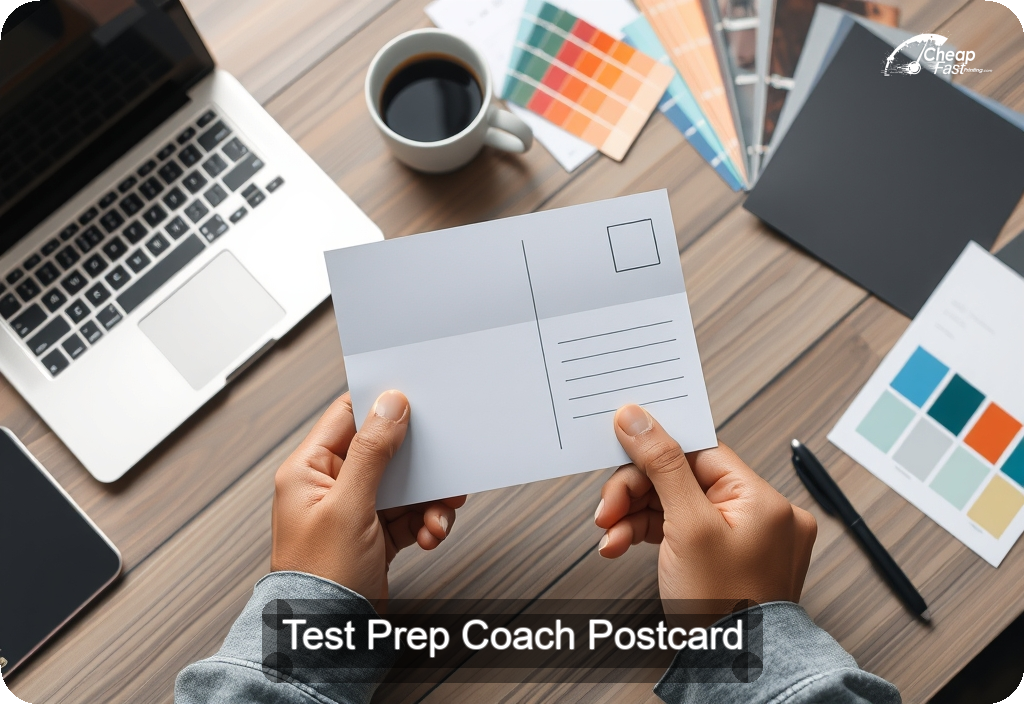 Test Prep Coach Postcard Sample 04 · 4" x 6" design sample