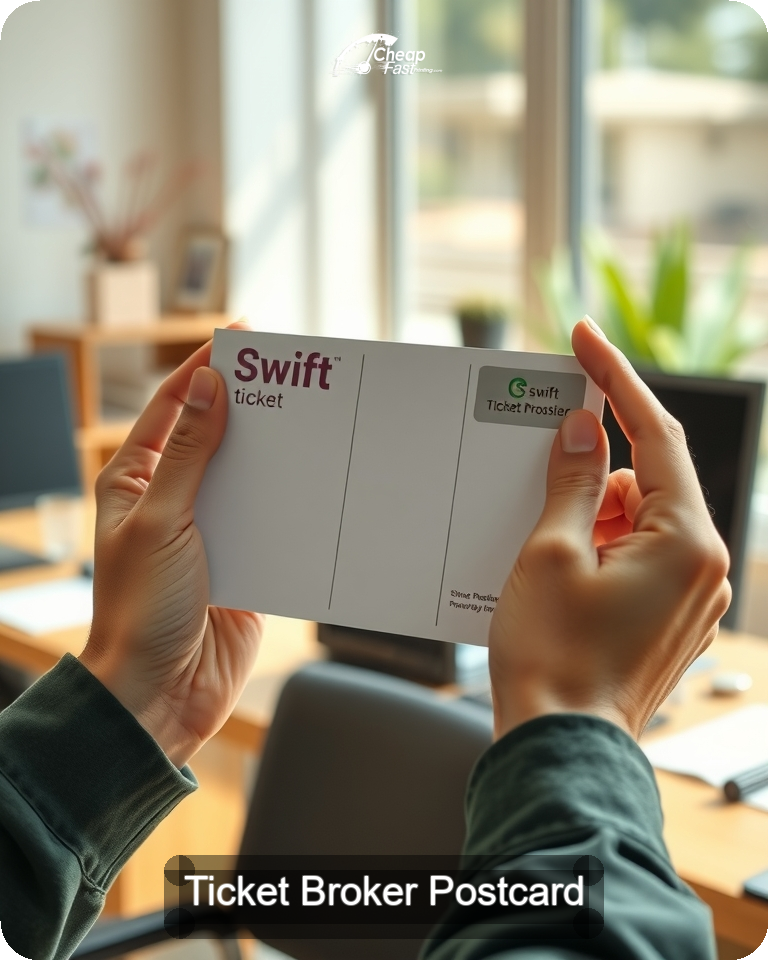 Ticket Broker Postcard Sample 10 · 4.25" x 5.5" design sample