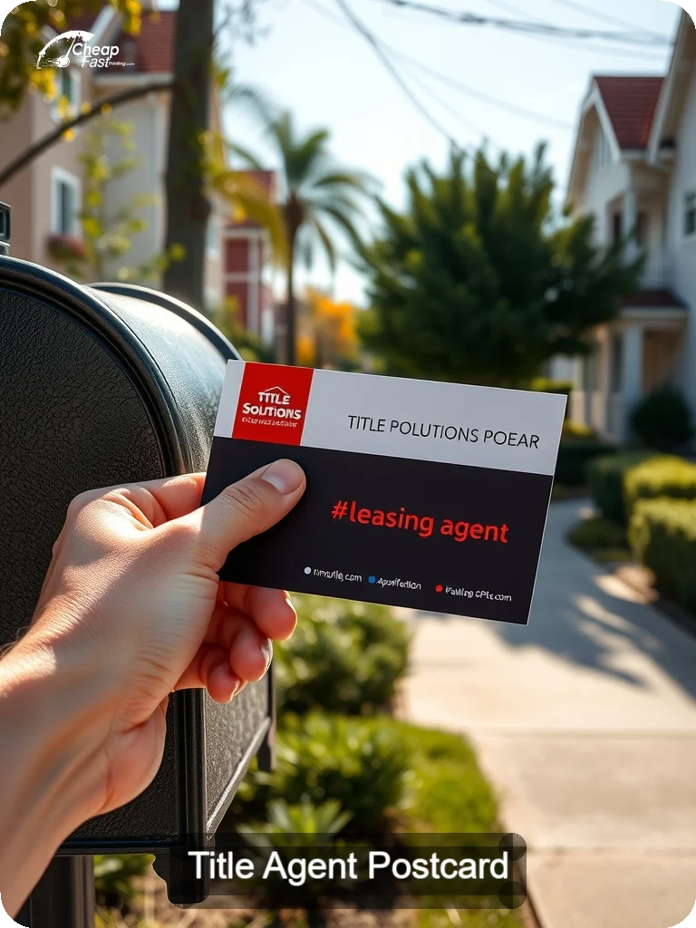 Title Agent Postcard Sample 02 · 5" x 7" design sample